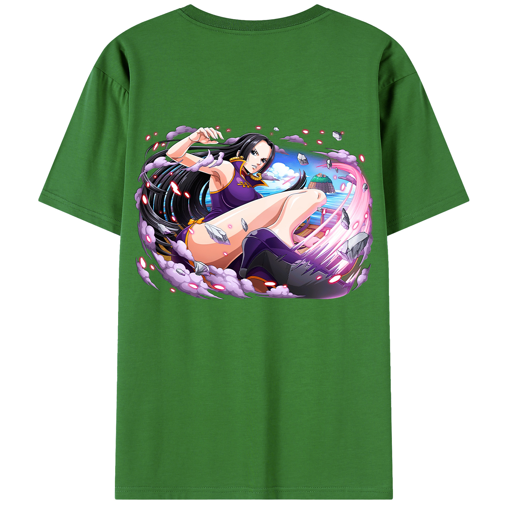ワンピース ボア・ハンコック ONE PIECE Boa·Hancock レディース半袖Tシャツ(バックプリント)